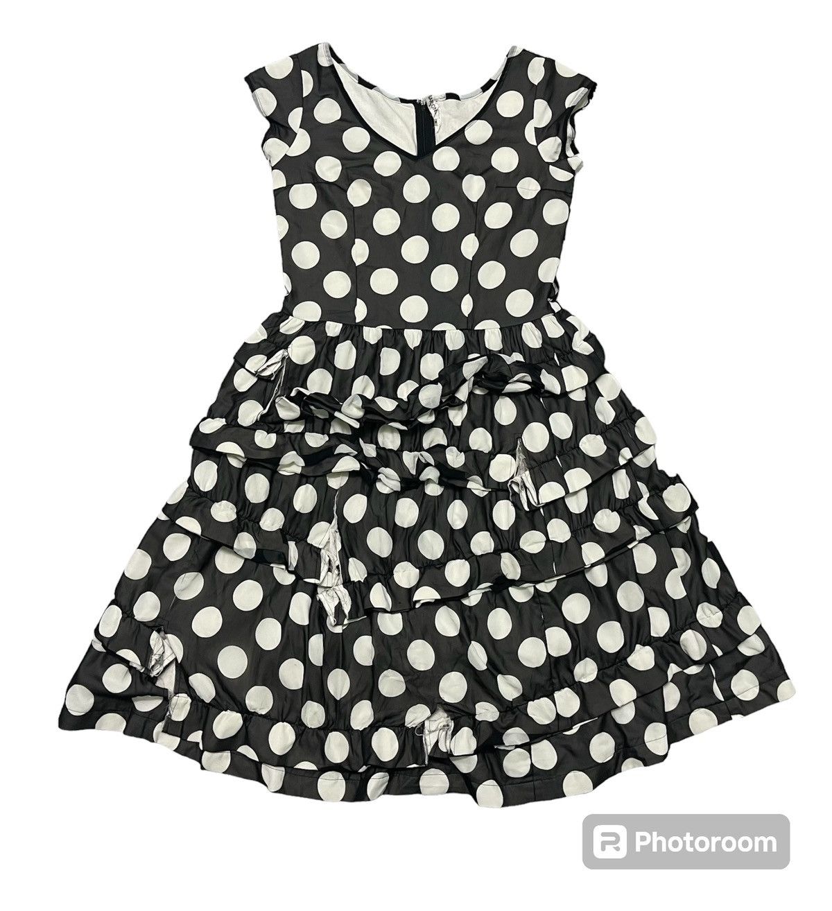 Comme des Garcons SS2010 COMME DES GARCONS GOWN POLKA RARE DISTRESSED DESIGN Size S / US 4 / IT 40 - 3 Thumbnail