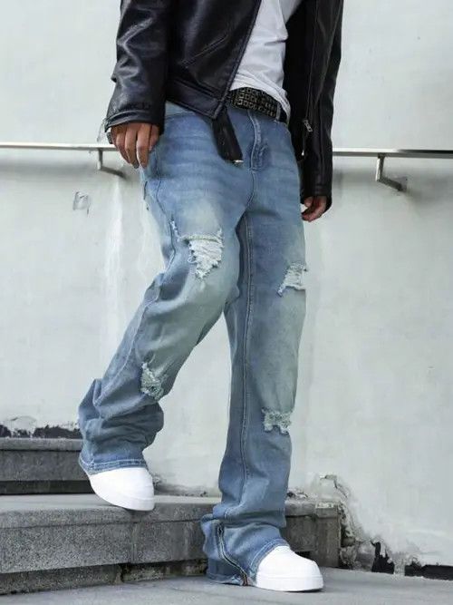 Japanese Brand Stacked denim jeans DRIP Size US 34 / EU 50 - 3 Thumbnail