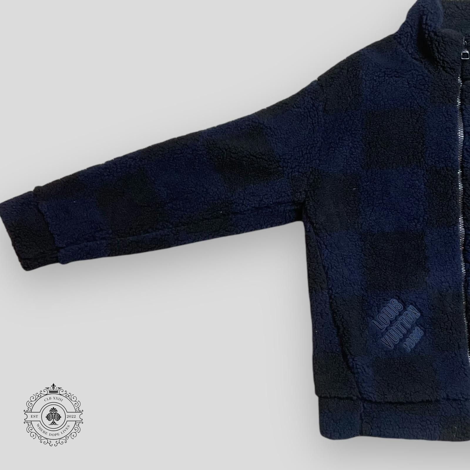 Louis Vuitton Louis Vuitton X Nigo Jacquared Damier Fleece Jacket Size US XXL / EU 58 / 5 - 2 Thumbnail