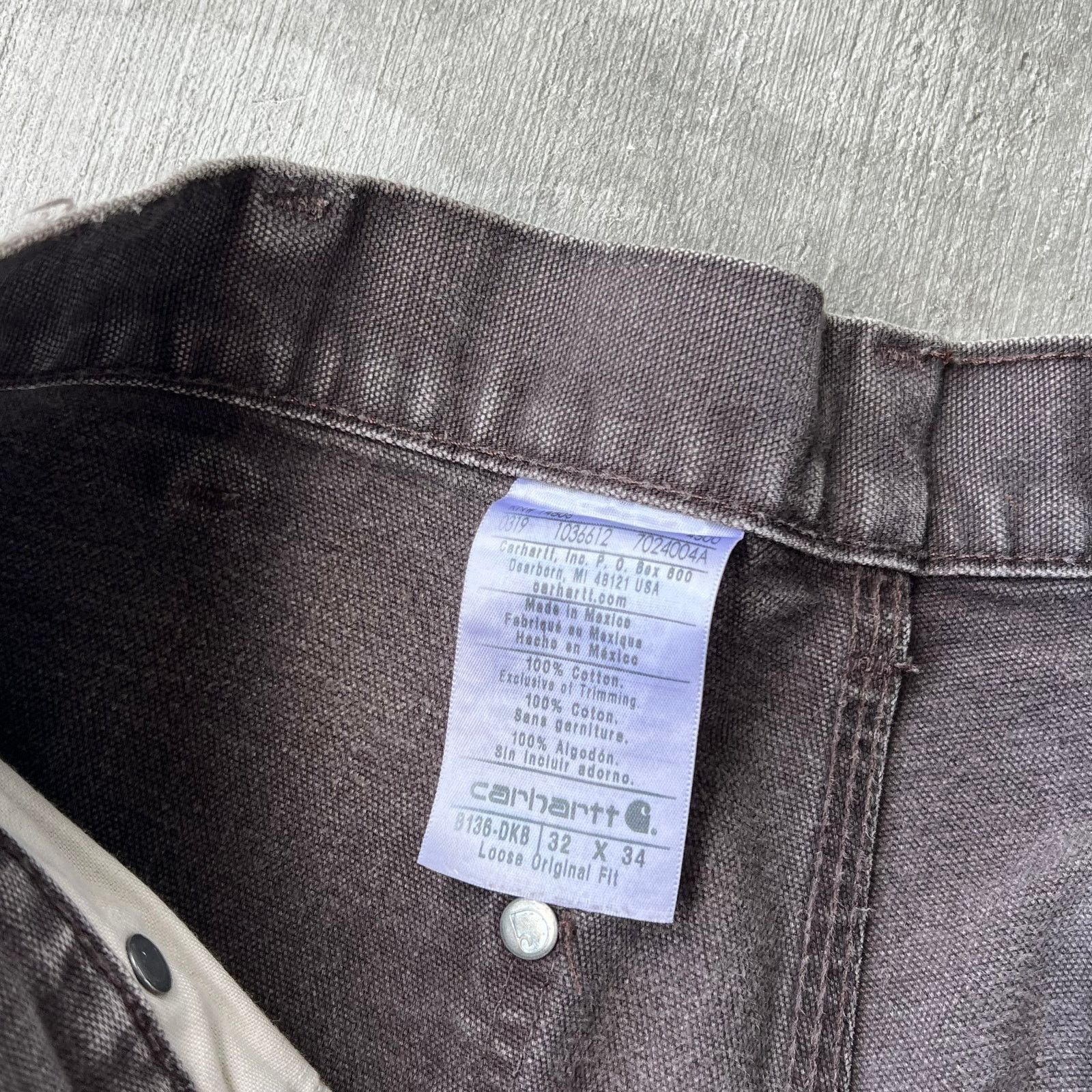 Carhartt × Vintage Carhartt faded brown double knee work wear carpenter pants Size US 32 / EU 48 - 4 Thumbnail