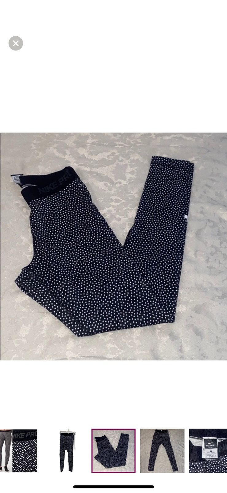 Nike Nike XS pro combat polka dot leggings Size 25" / US 0 / IT 36 - 1 Thumbnail