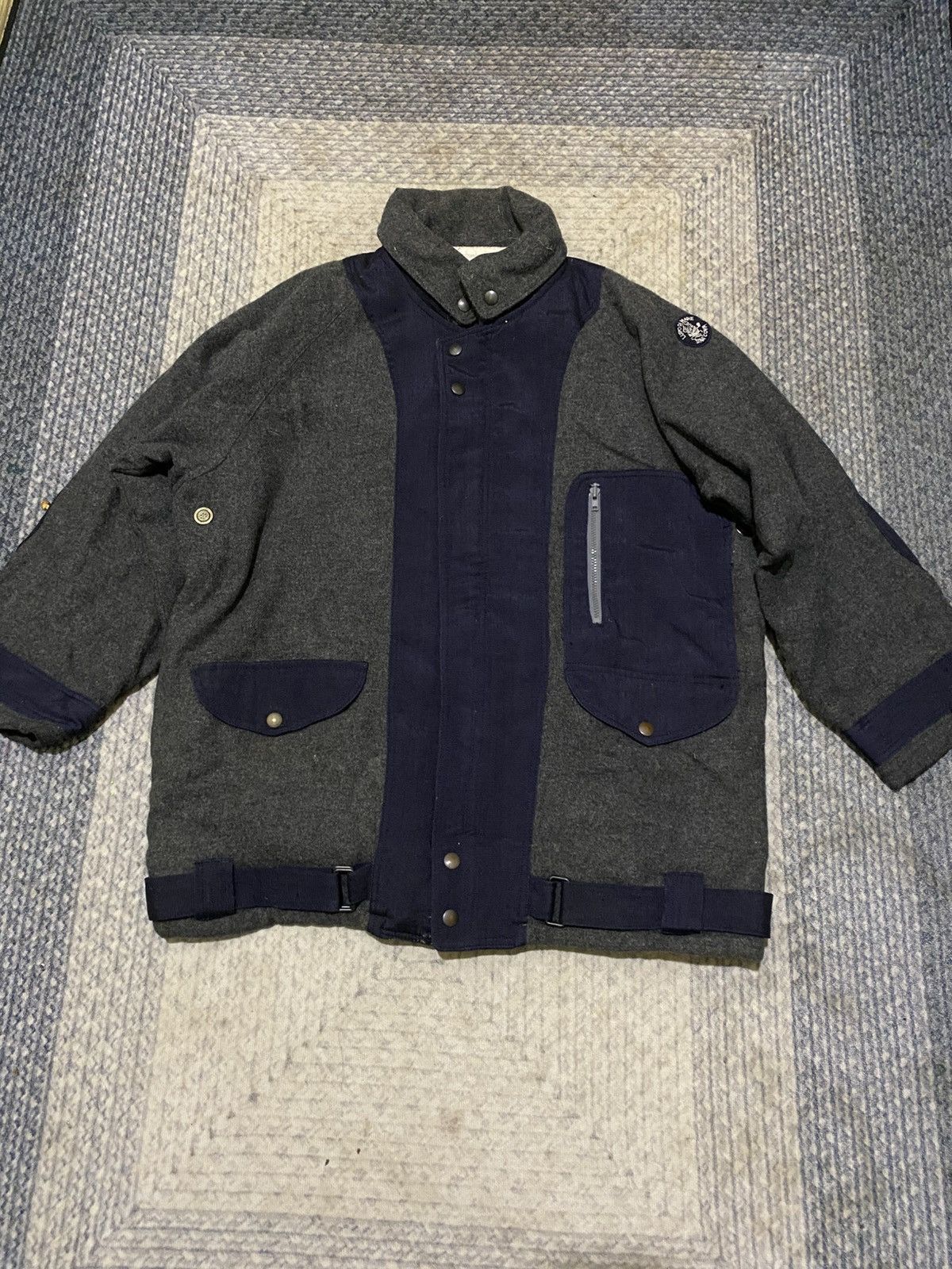 Designer Lupo Di Mare Sina Cova Wool Heavy Jacket Size US M / EU 48-50 / 2 - 2 Thumbnail