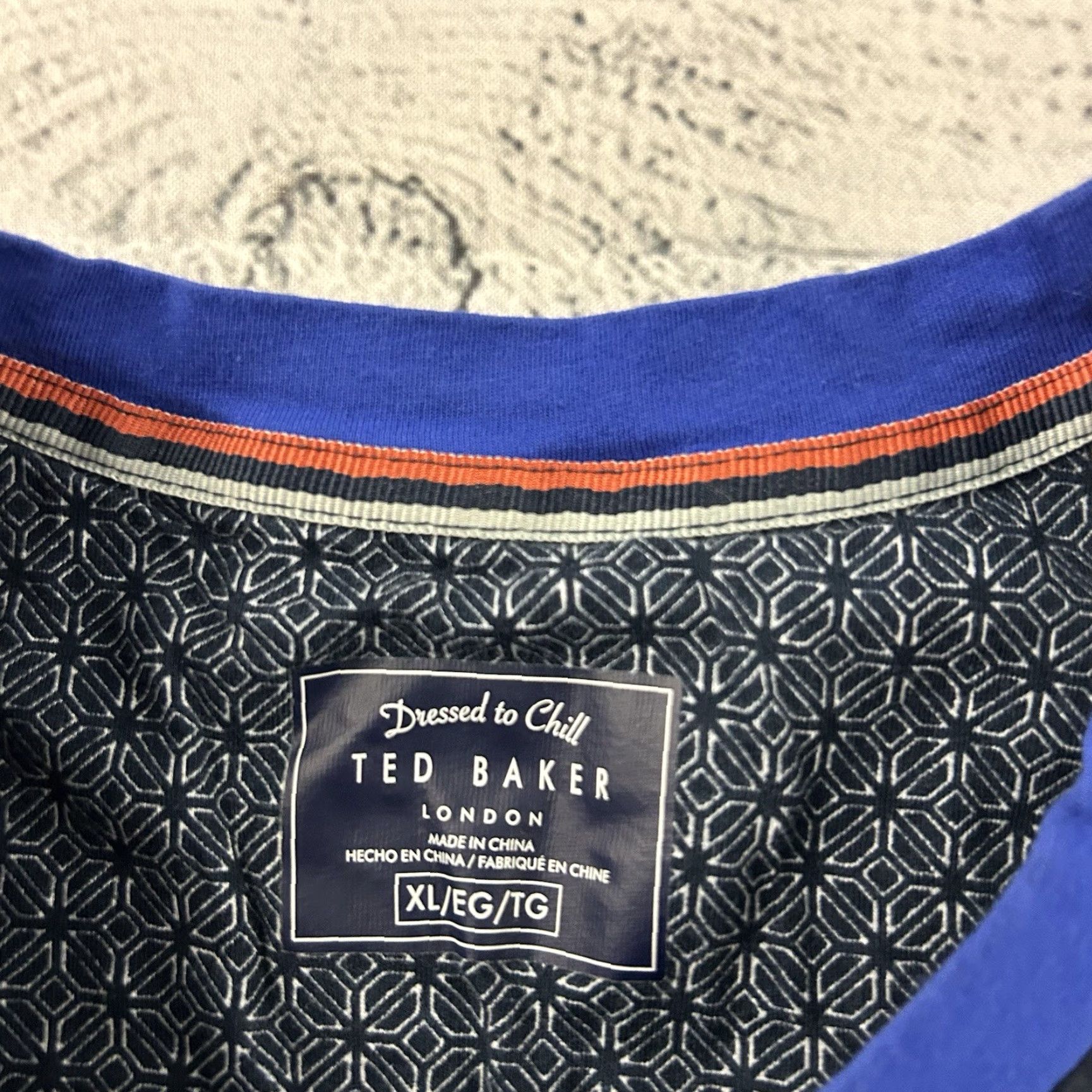 Ted Baker Ted Baker Short Sleeve Ringer T Shirt Men XL Blue Size US XL / EU 56 / 4 - 2 Thumbnail