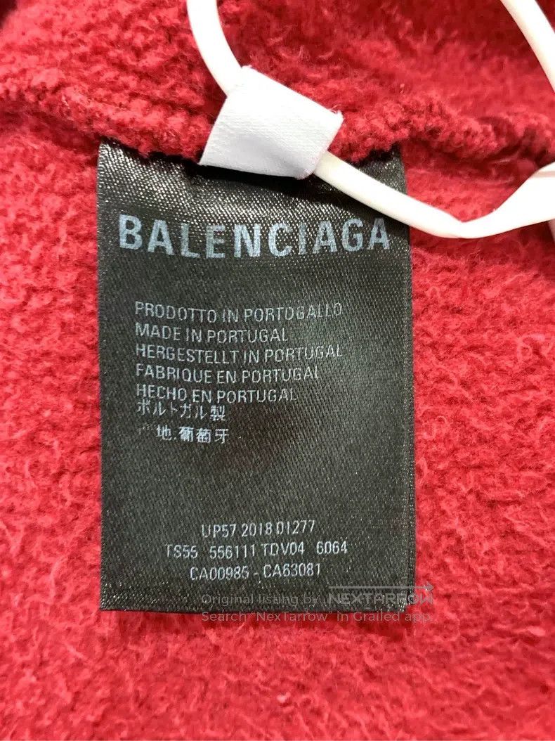 Balenciaga Balenciaga Letter Logo Embroidered Hooded Long Sleeve Swea Size US XS / EU 42 / 0 - 4 Thumbnail