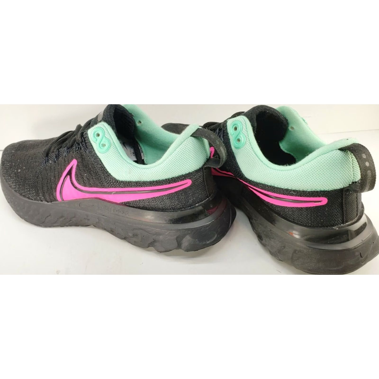 Nike Nike React Infinity Run Flyknit 2 Women's 9.5 Black Pink Mint DC6757 993 Nike ID Flyknit Running Shoe Womens Shoes Size US 7 / IT 37 - 5 Thumbnail