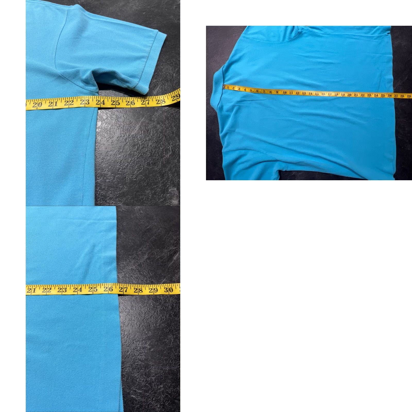 Lacoste VINTAGE Lacoste Polo Shirt XL Aqua Blue Short Sleeve Collared Button-Up Sports Men G Size US XL / EU 56 / 4 - 8 Thumbnail