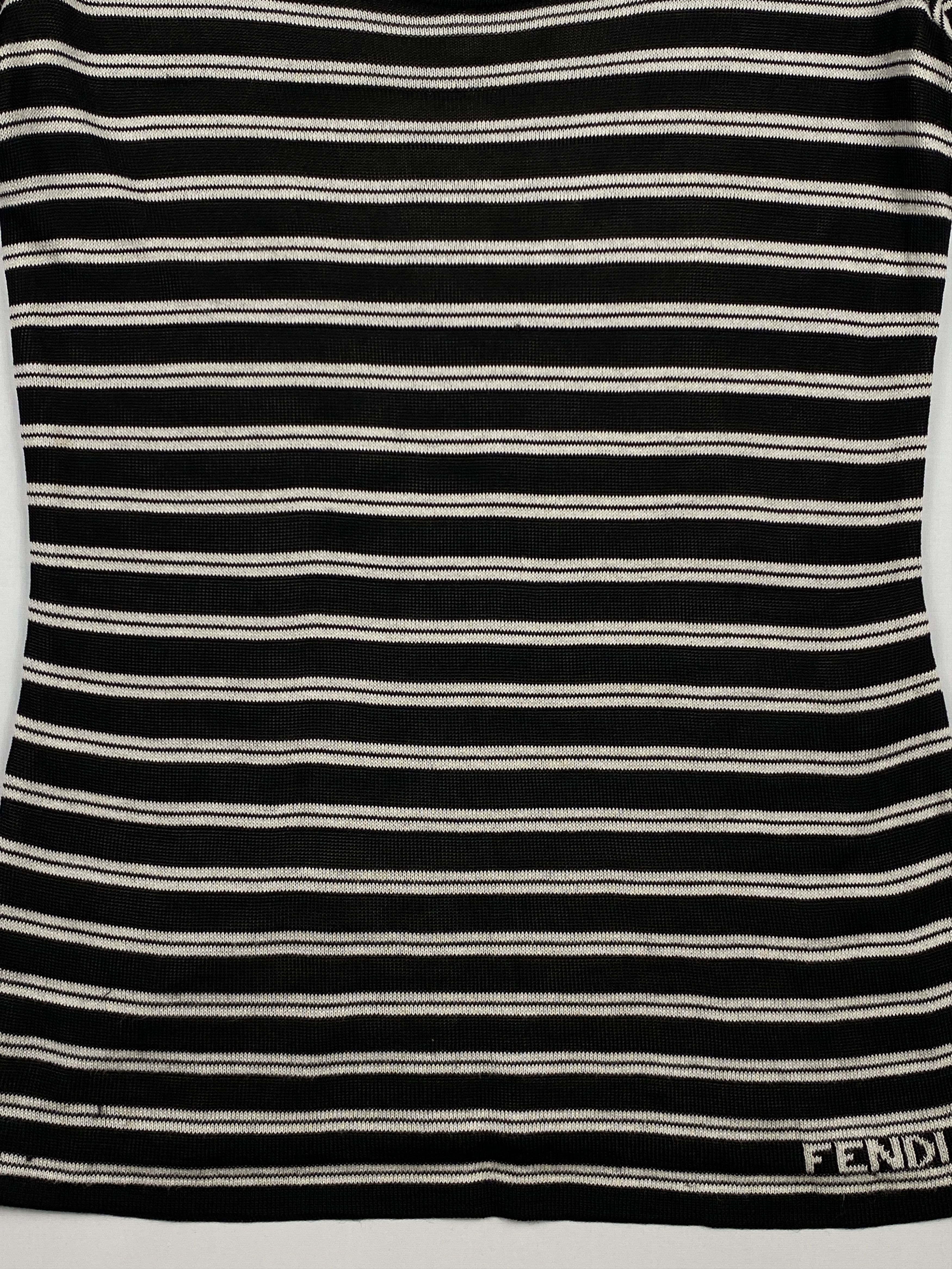 Fendi Stripes T-Shirt Size XS / US 0-2 / IT 36-38 - 4 Thumbnail