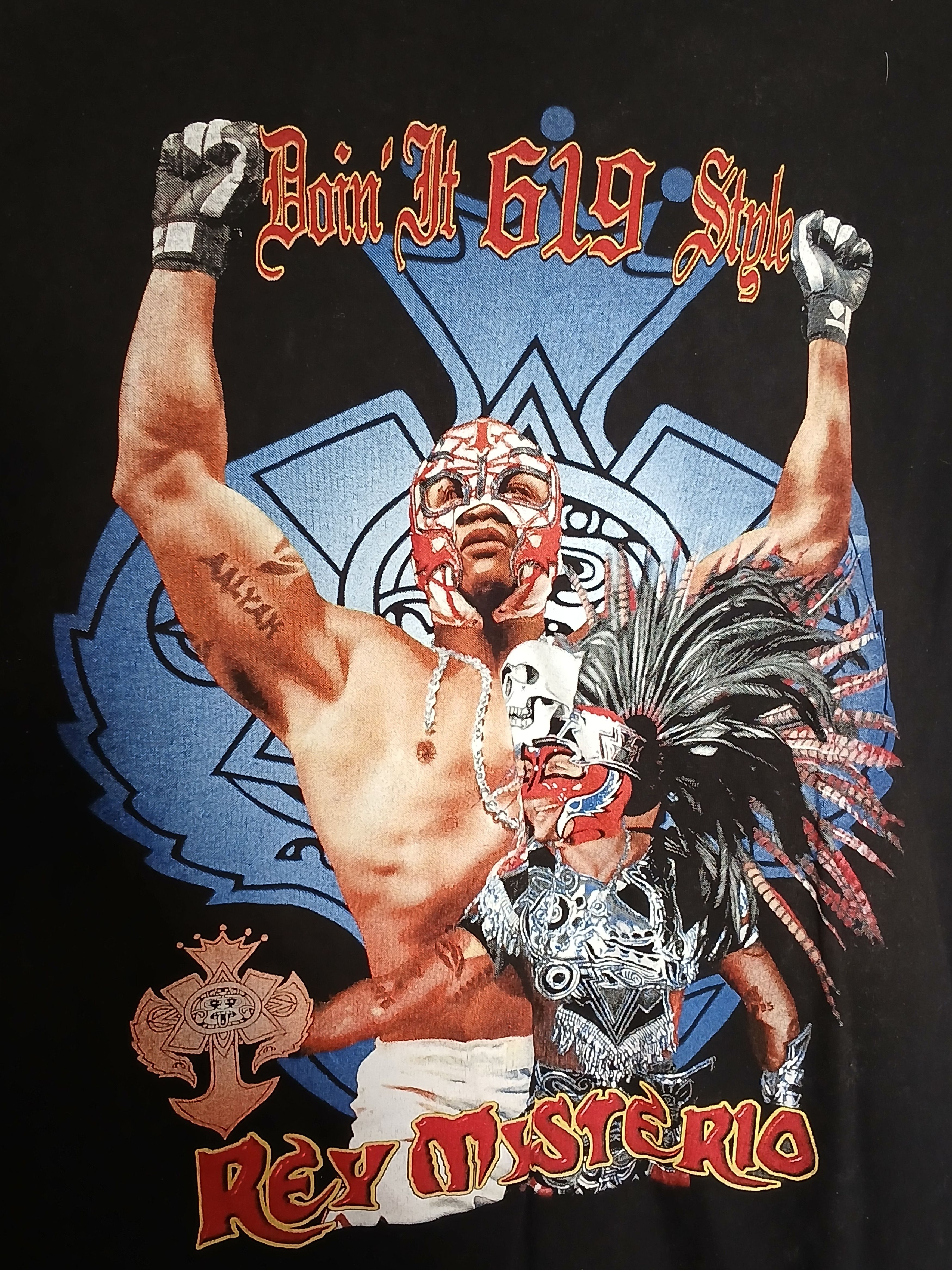 Vintage × WWE × WWF WWE Rey Misterio Wrestling T-Shirt Size US XL / EU 56 / 4 - 3 Thumbnail