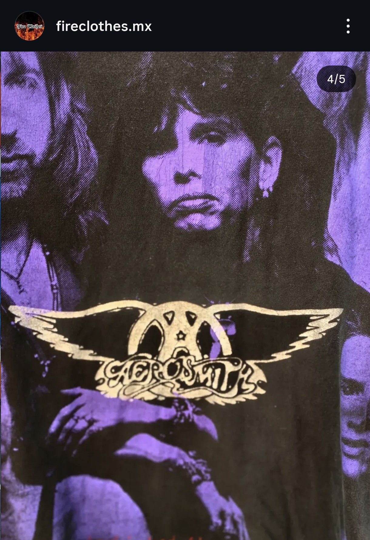 Vintage Vintage Mexican Btlg Resurrección Aerosmith Get a grip Size US XL / EU 56 / 4 - 4 Thumbnail