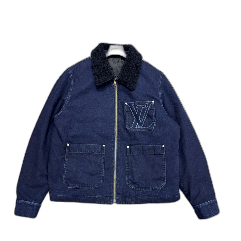 Louis Vuitton Louis Vuitton Embroidered Denim Cotton Jacket -2505 Size US XXL / EU 58 / 5 - 1 Thumbnail