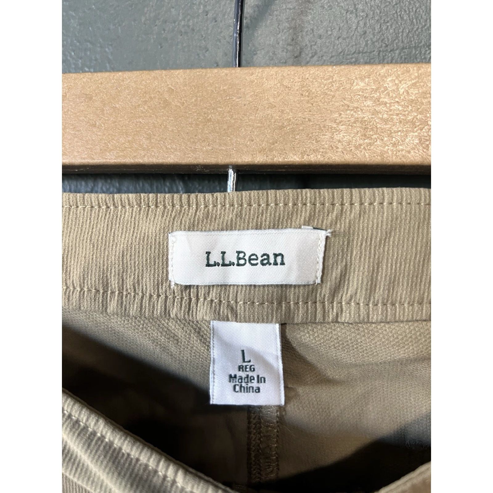 Vintage L.L. Bean Beige Outdoor Hiking Nylon Jogger Pants Large Regular Womens Size 36" / US 14 / IT 50 - 3 Thumbnail