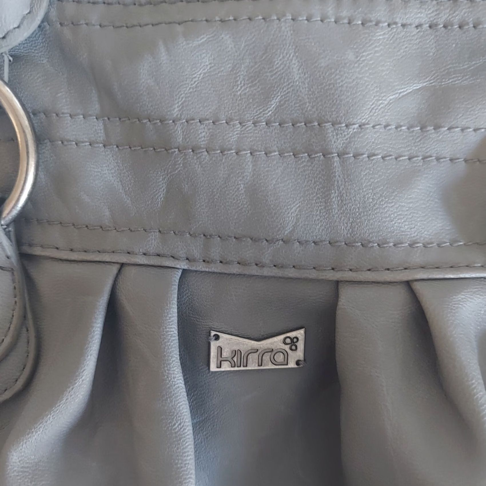Vintage Kirra Shoulder Bag Women Gray Medium Polyester Zip Size ONE SIZE - 6 Thumbnail