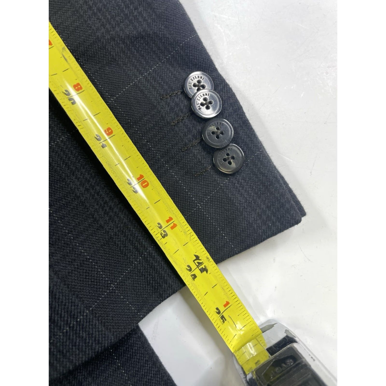 Pal Zileri PAL ZILERI Sport Coat Jacket Blazer Gray Blue Plaid Checks Wool Cashmere Cotton 42 Men Single-Breasted Two-Button Regular 2-Button Vintage No Business Size 42R - 6 Thumbnail