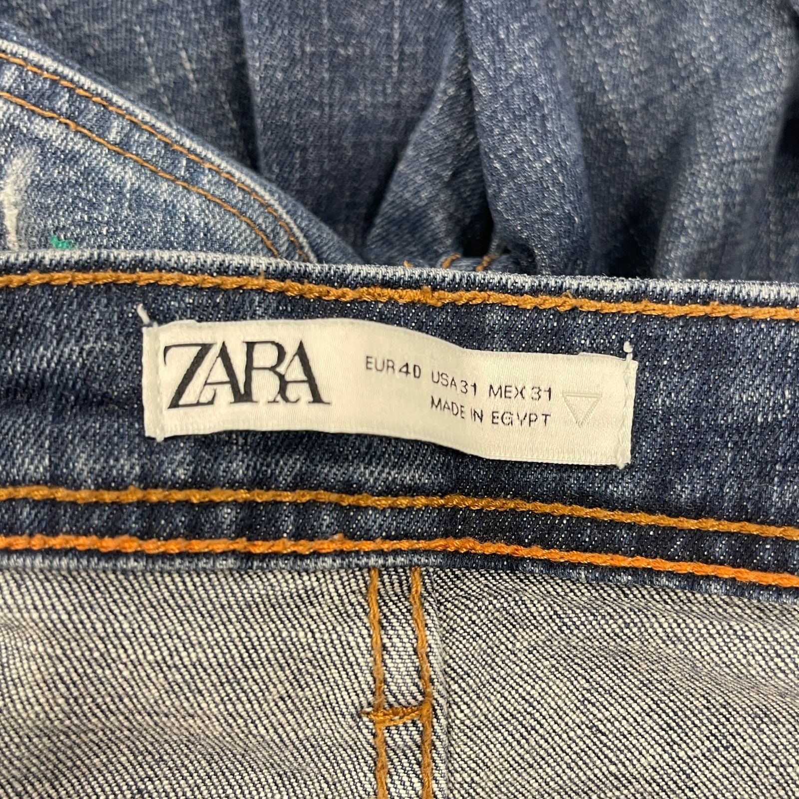Zara Zara men's slim-fit distressed blue denim jeans size 31 Size US 31 - 7 Thumbnail