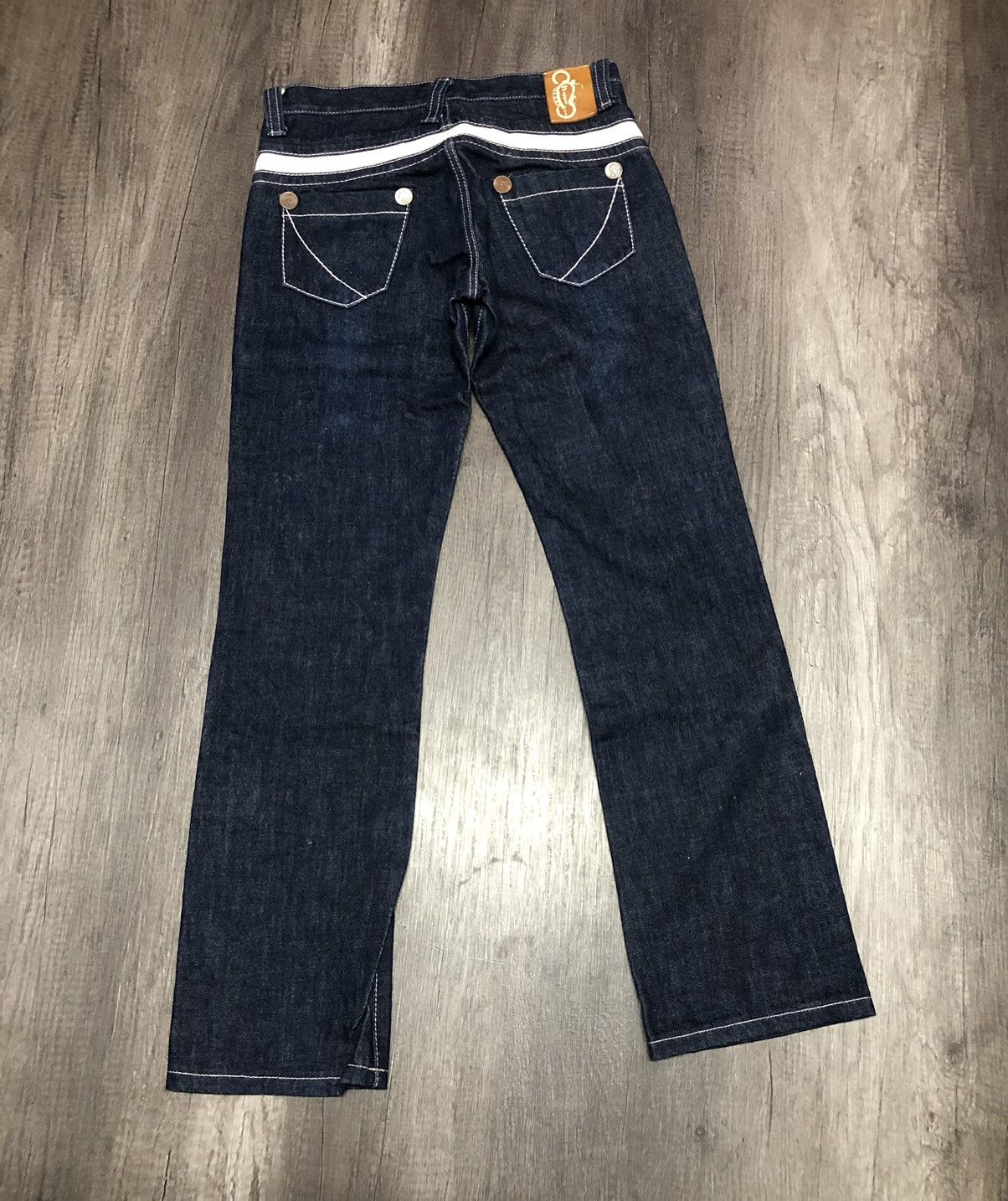 Designer × Japanese Brand × Vintage Vintage Chopper Tooth Denim Jeans Rare Design Unisex Size US 30 / EU 46 - 1 Thumbnail