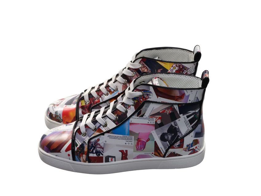 Christian Louboutin o1s1wg110924-Louis Orlato Flat High Sneaker in Multicolor Size US 12 / EU 45 - 1 Thumbnail