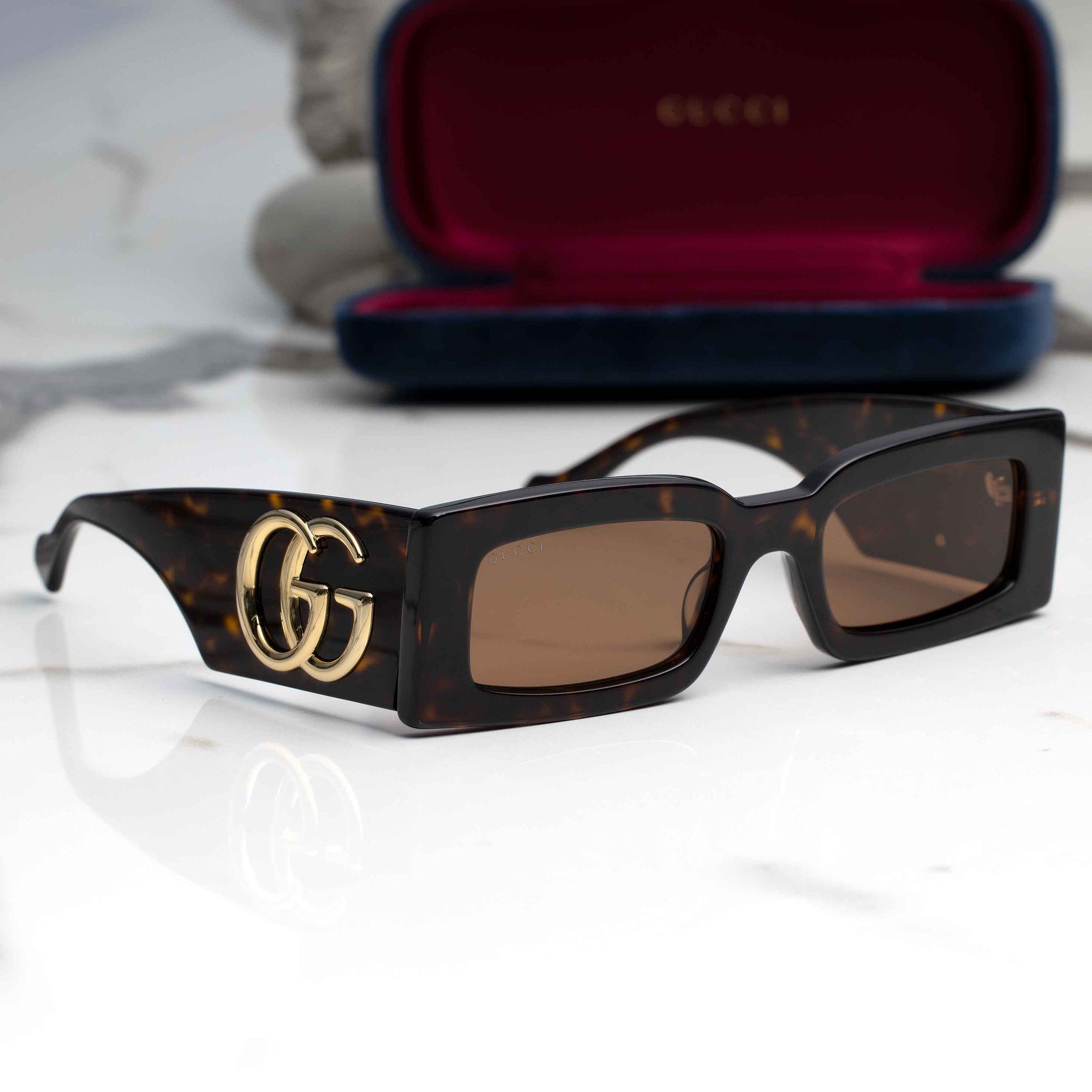 image of New Gucci Gg1425S - 002 Sunglasses in Havana, Men's