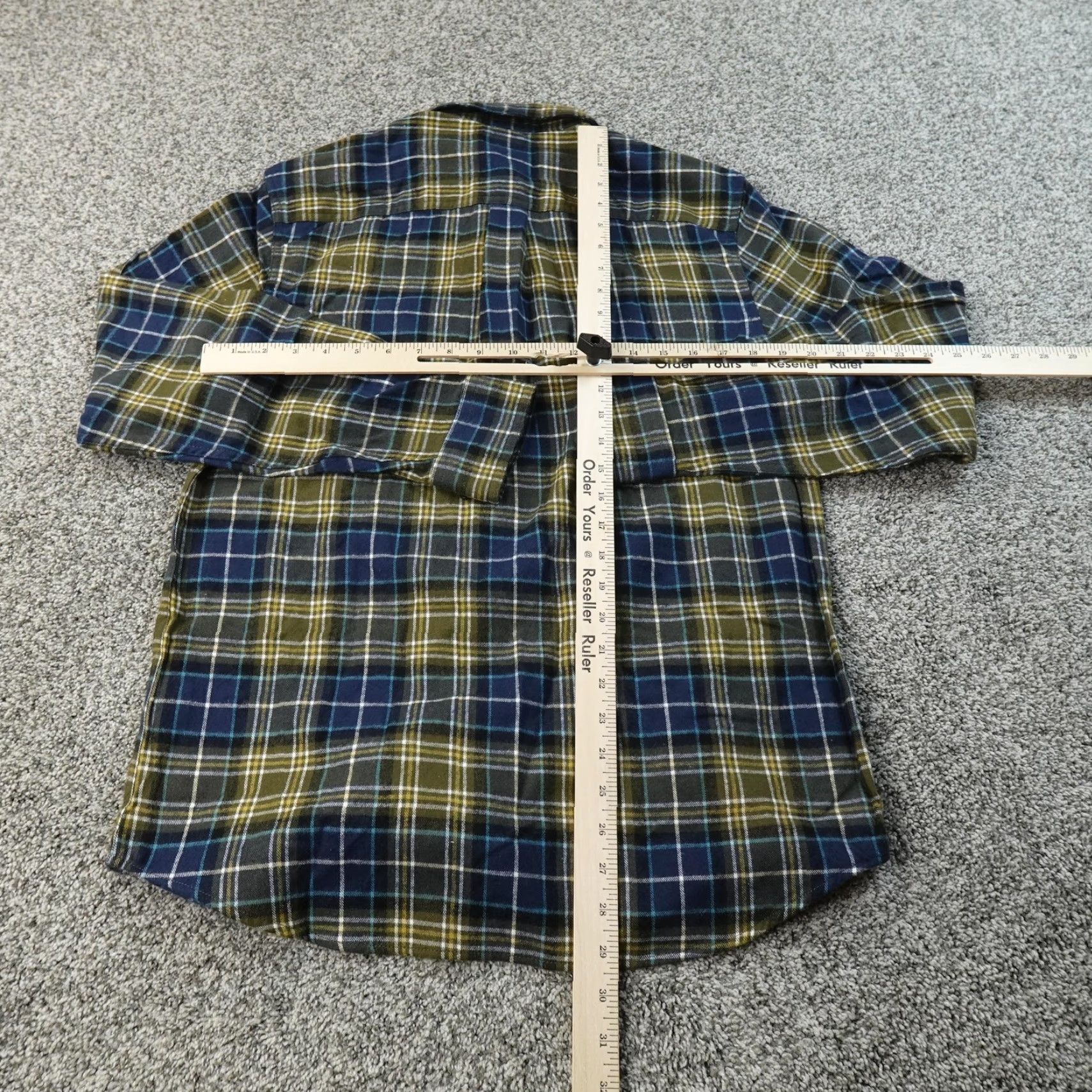 Vintage LL Bean Shirt Mens S Blue Scotch Plaid Flannel Button Up Long Sleeve Hiking Casual Winter Size US S / EU 44-46 / 1 - 7 Thumbnail