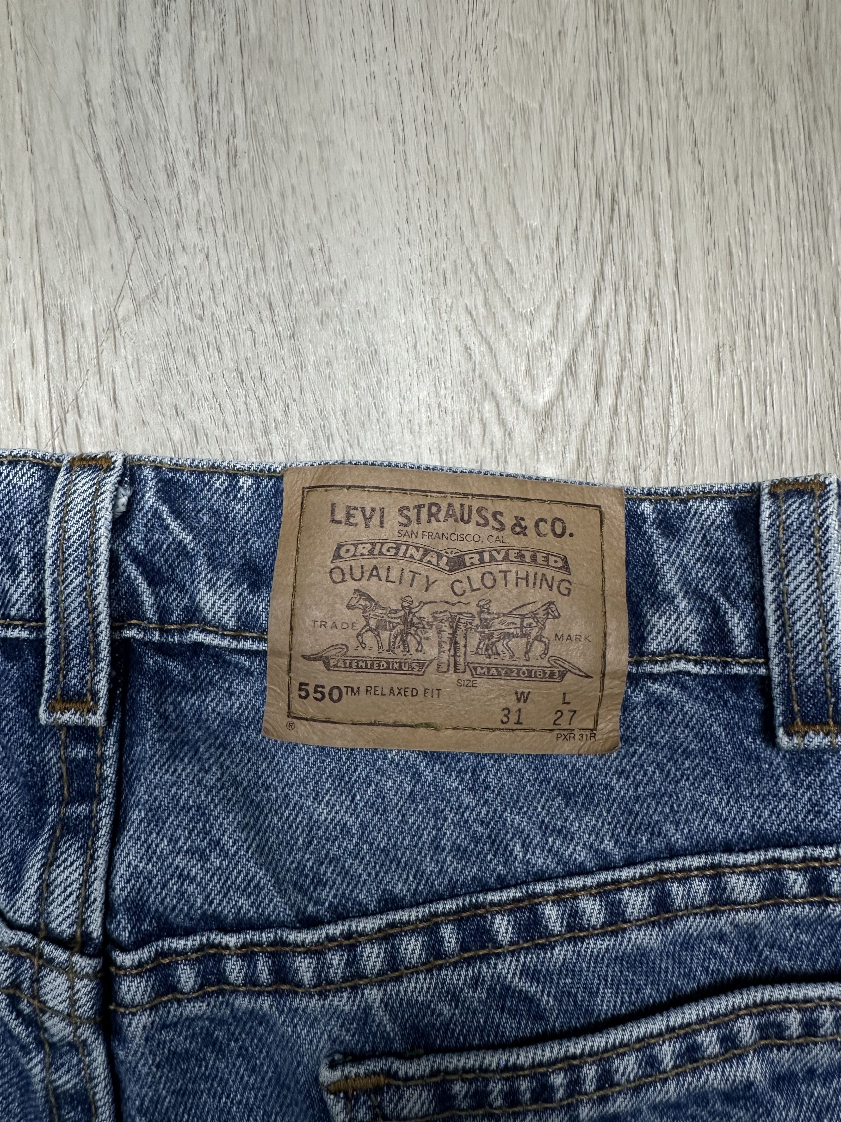 Levi's Levi's 550 Husky Relaxed Fit Denim Pants Jeans Size 31 x 27 Size US 31 - 3 Thumbnail