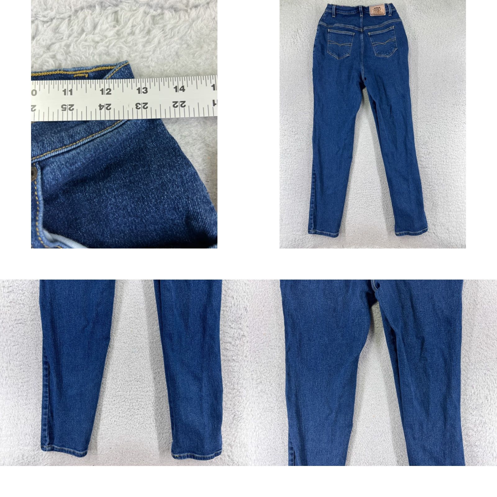 Route 66 VINTAGE Route 66 Jeans Teens Juniors High Rise 23x28 Denim Blue Slim Tapered 90s 5-Pocket Jeans Mens Womens Girls Size 36" / US 14 / IT 50 - 9 Thumbnail