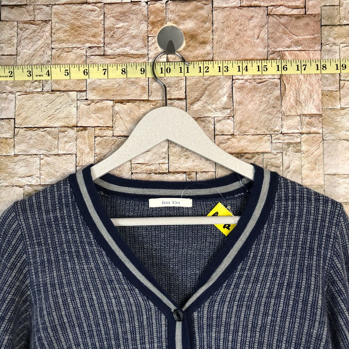 Japanese Brand Double Bleu Blue Cardigan Knitwear #A1072 Size S / US 4 / IT 40 - 4 Thumbnail