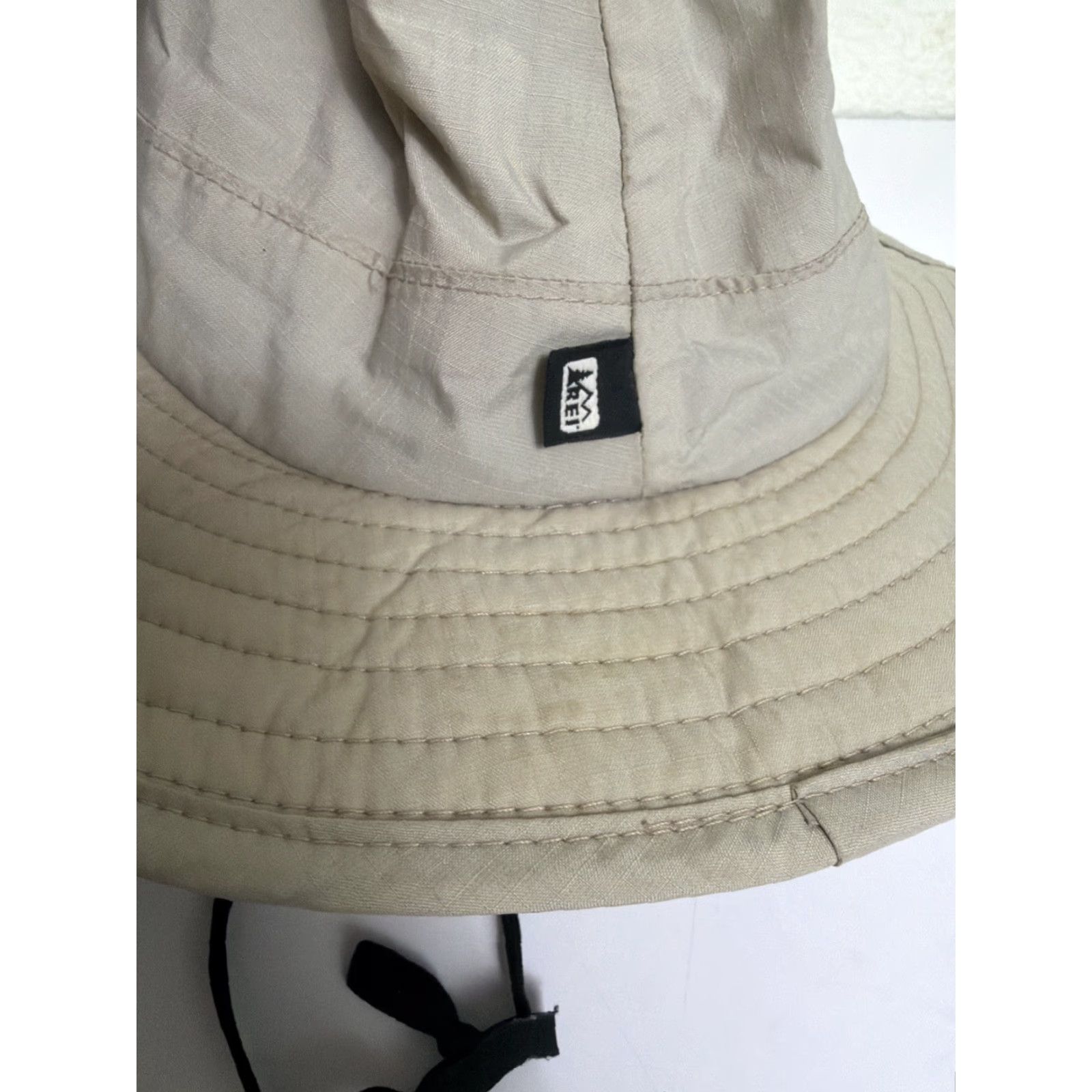 Vintage REI Boonie Hat Mens Fishing Hiking Beige Strap Size Small/medium Size ONE SIZE - 6 Thumbnail