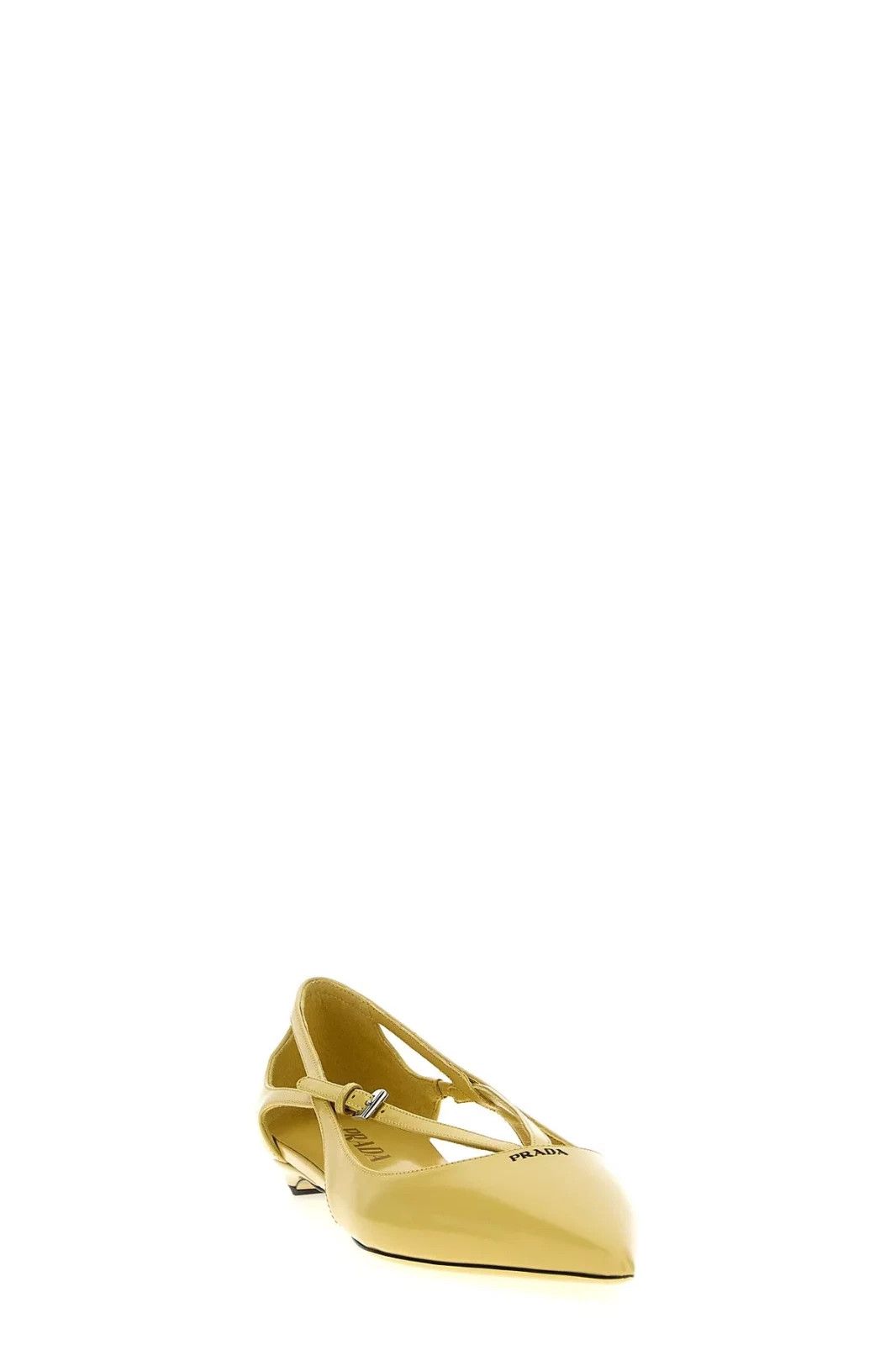 Prada PRADA Yellow Leather Ballerina Flats New & Authentic Size US 8 / IT 38 - 2 Thumbnail