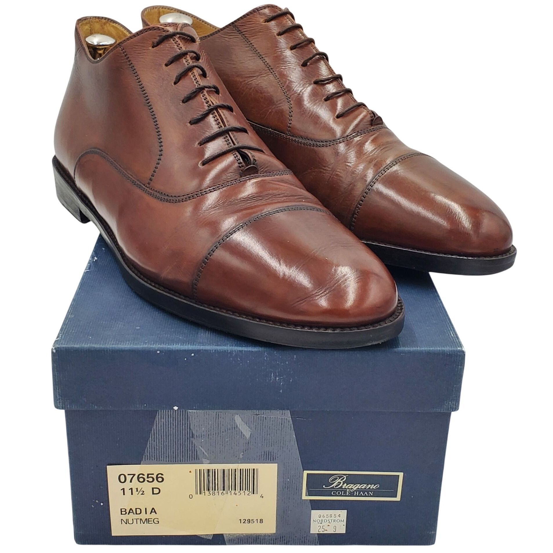 Cole Haan Italy Bragano Cole Haan Men's size 11.5 brown leather cap to Size US 11.5 / EU 44-45 - 1 Thumbnail