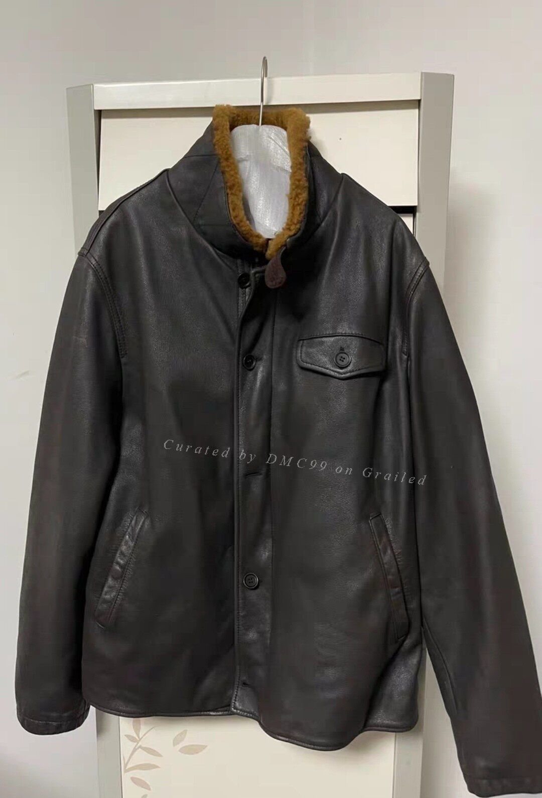 RRL Ralph Lauren RRL N1 Leather Jacket Shearling Collar Size US M / EU 48-50 / 2 - 1 Thumbnail