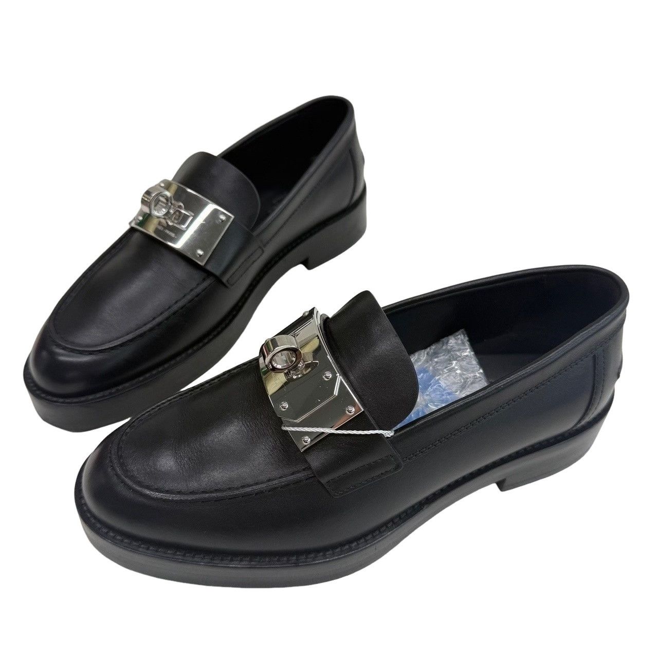 Hermes Hermes Metal Hardware Loafers Size 35.5 Size US 5.5 / IT 35.5 - 1 Thumbnail