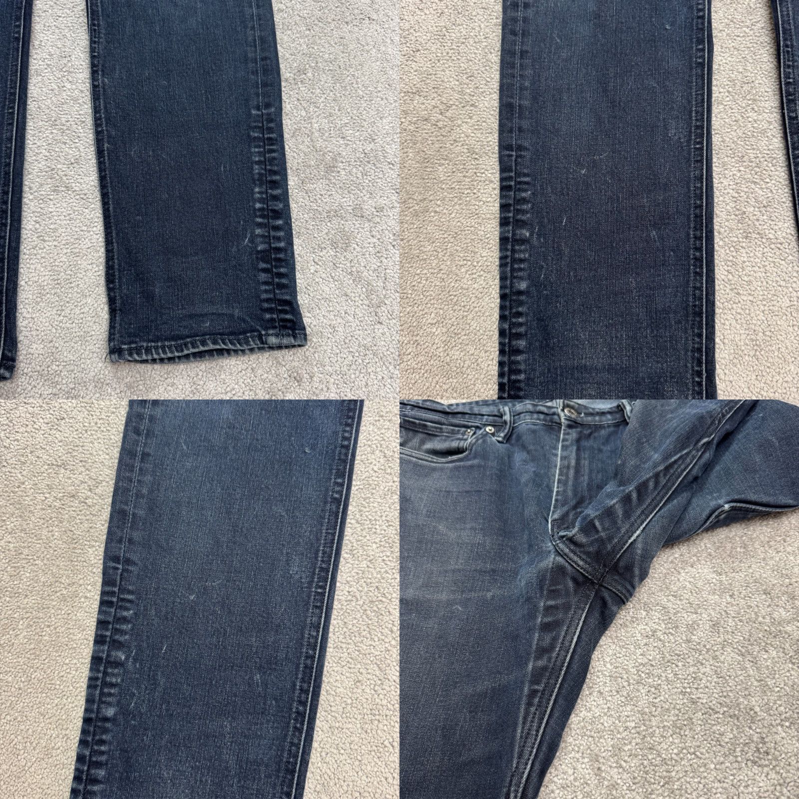 Levi's Levi's 511 Slim Fit Jeans Mens 36x30 Blue Dark Wash Straight Leg Casual Streetwear Size US 36 / EU 52 - 8 Thumbnail