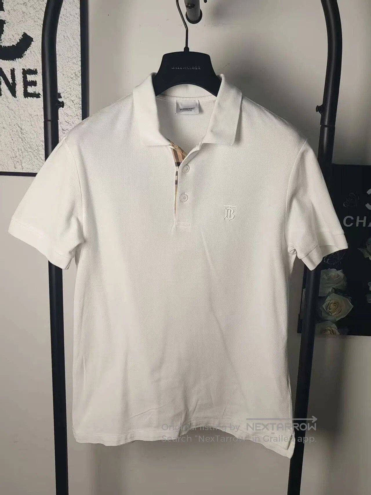 Burberry Burberry Embroidered TB Short Sleeve Shirt. Size US S / EU 44-46 / 1 - 1 Thumbnail