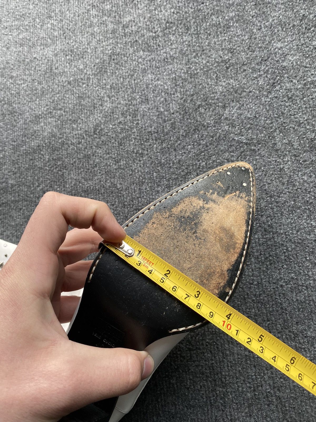 Other 🔥Vicini Italy Leather White Boots Vintage Luxury women 40 Size US 10 / IT 40 - 6 Thumbnail