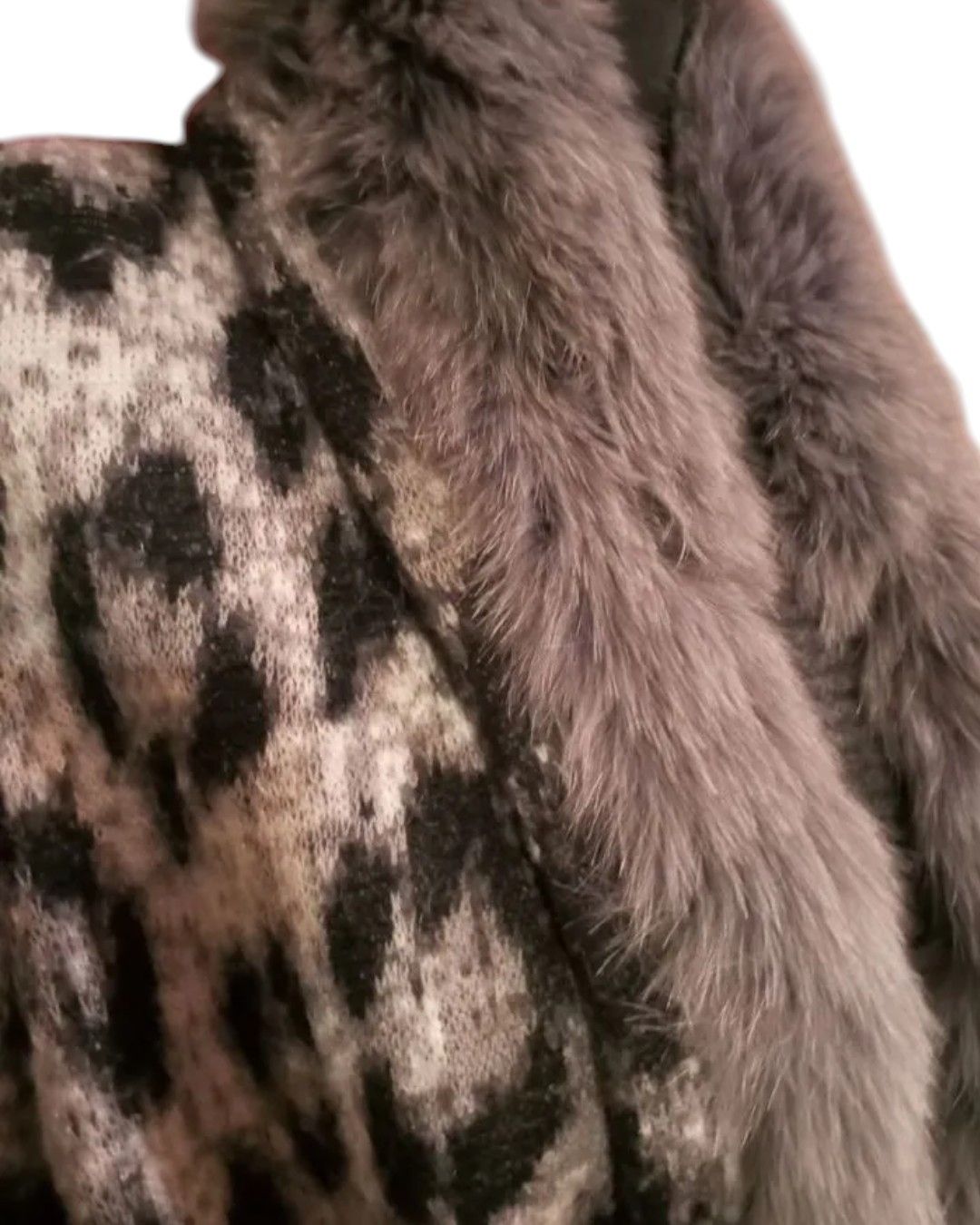 Roberto Cavalli MINK FUR BELTED MOHAIR WOOL JACKET Size XL / US 12-14 / IT 48-50 - 4 Thumbnail