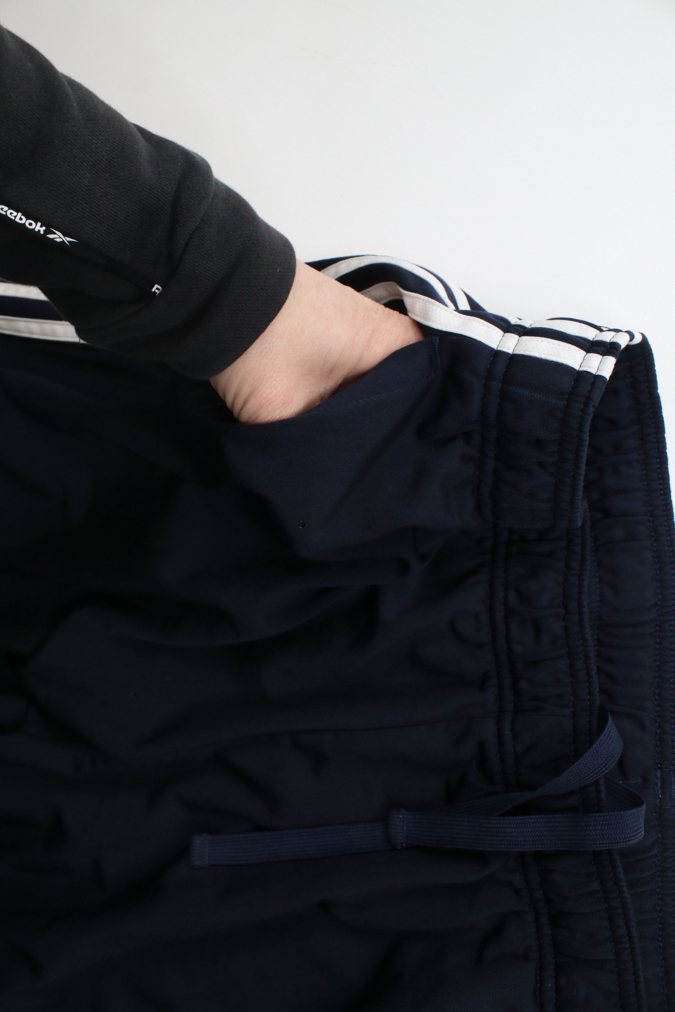 Adidas × Vintage Vintage Y2K Adidas Spell Striped Wide Leg Sweatpants Blue Size US 38 / EU 54 - 9 Thumbnail