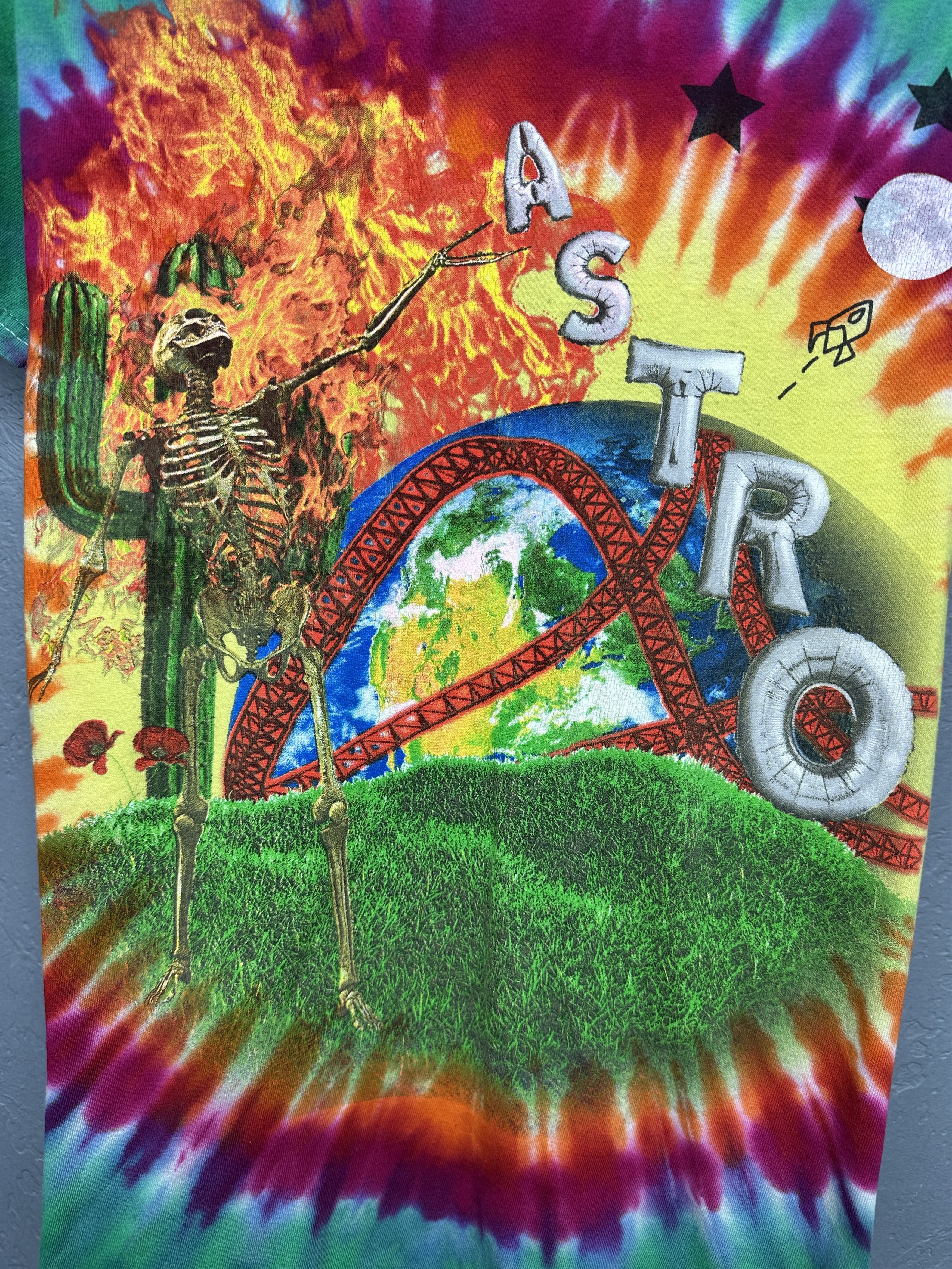 Travis Scott Travis Scott AstroWorld Roller Coaster Tye Dye T-Shirt Size US S / EU 44-46 / 1 - 3 Thumbnail