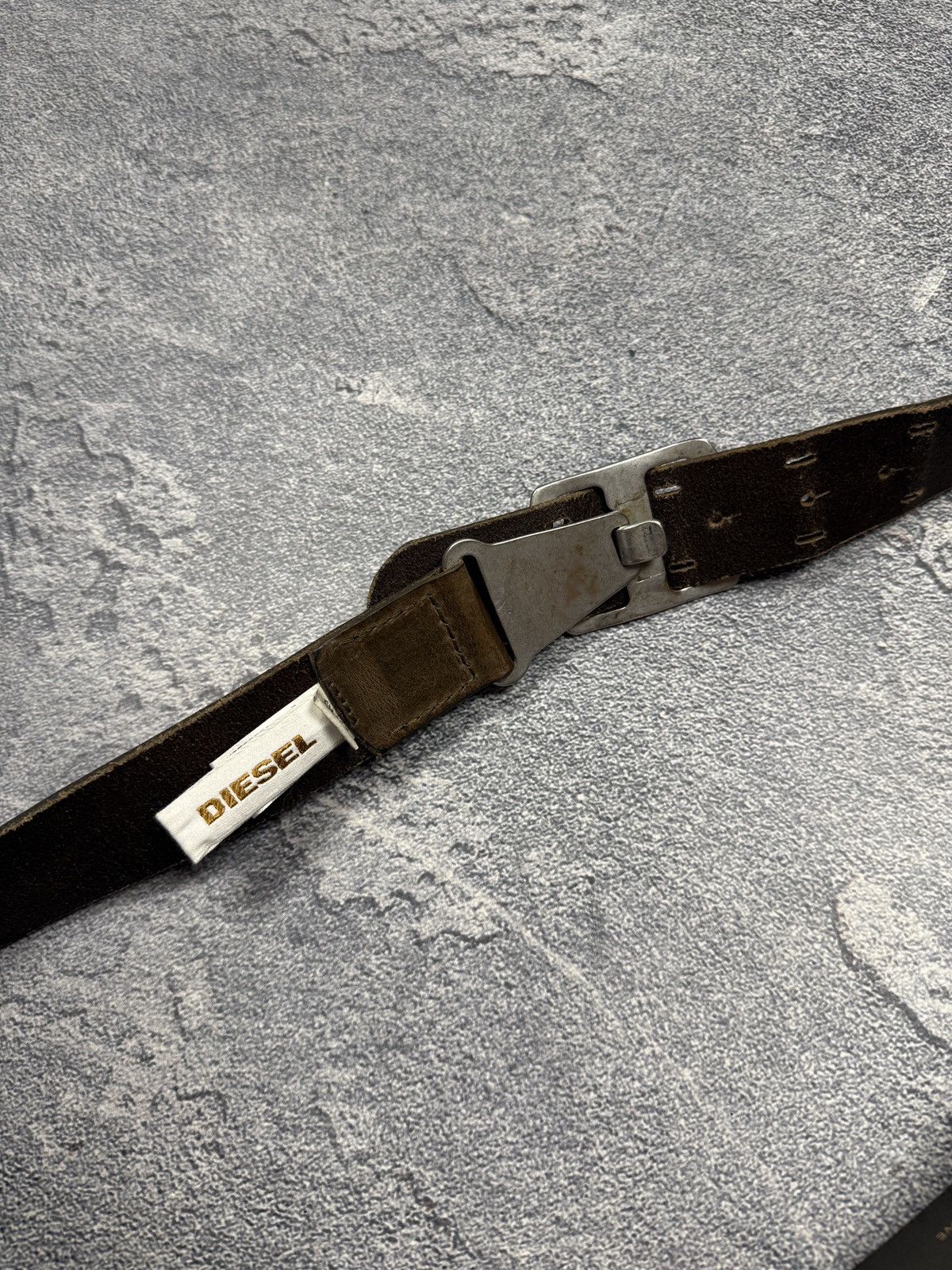 Diesel Y2K Diesel Belt Metal Logo Japanese Size ONE SIZE - 6 Thumbnail