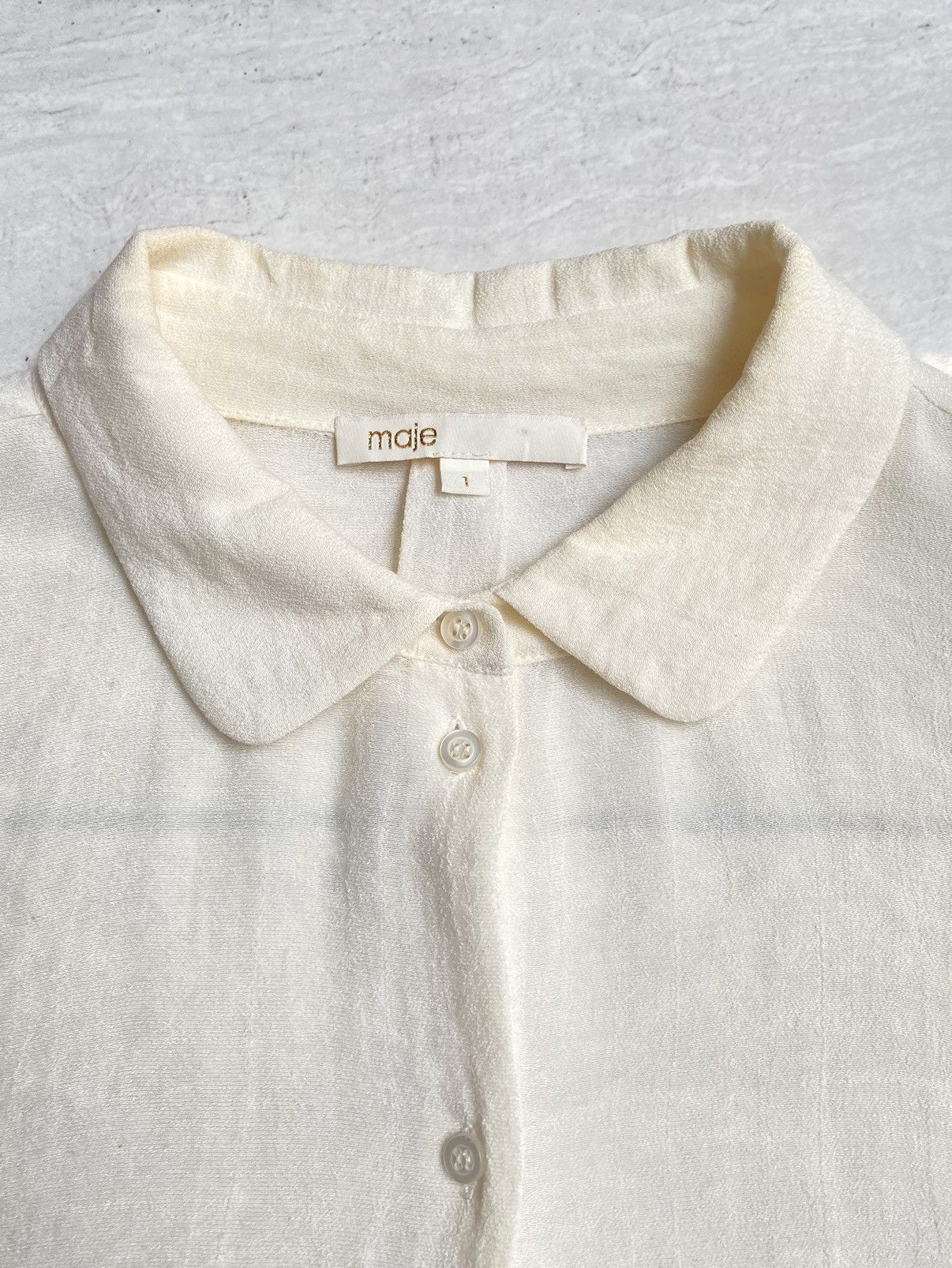 Designer × Japanese Brand MAJE White Shirt Size US M / EU 48-50 / 2 - 5 Thumbnail