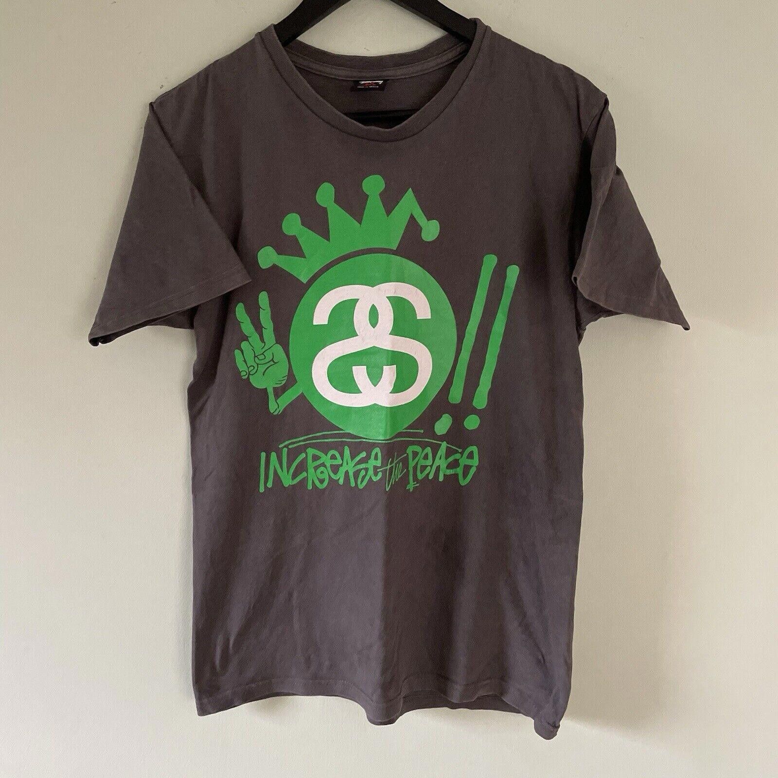 Stussy Vintage Stussy Increase The Peace T Shirt Medium Size US M / EU 48-50 / 2 - 2 Thumbnail