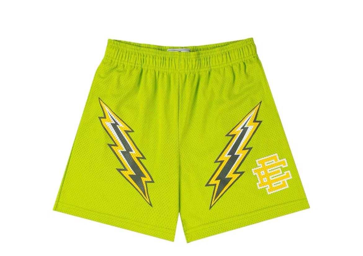 Eric Emanuel Eric Emanuel EE tendershoot green bolt shorts medium Size US 30 / EU 46 - 1 Thumbnail