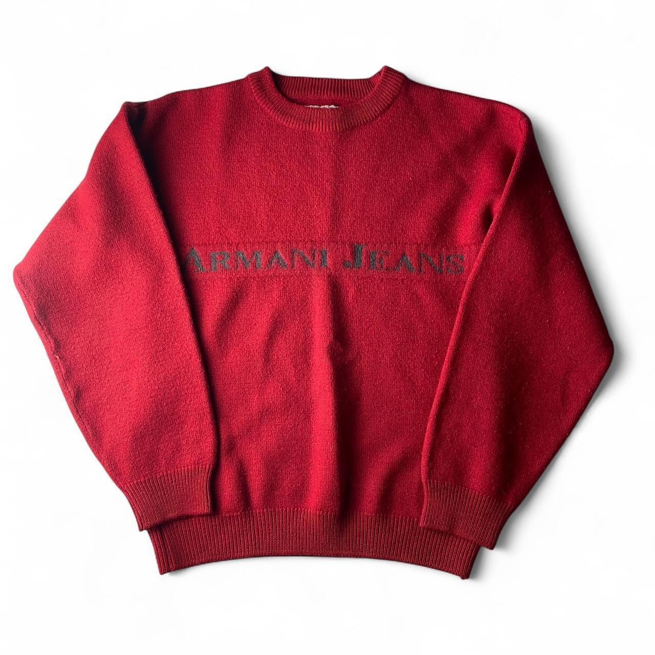 🌹💫1990S ARMANI JEANS WOOL SWEATER VINTAGE LUXURY ITALY