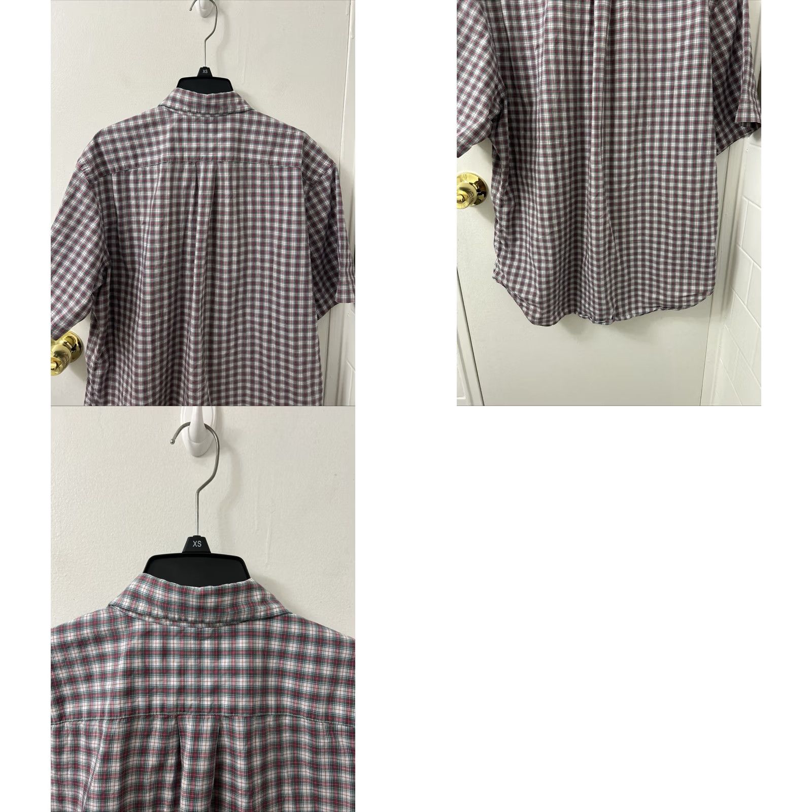 Polo Ralph Lauren VTG Ralph Lauren Shirt Mens Large Red Plaid Classic Fit Button Down Logo S/S Size US L / EU 52-54 / 3 - 8 Thumbnail