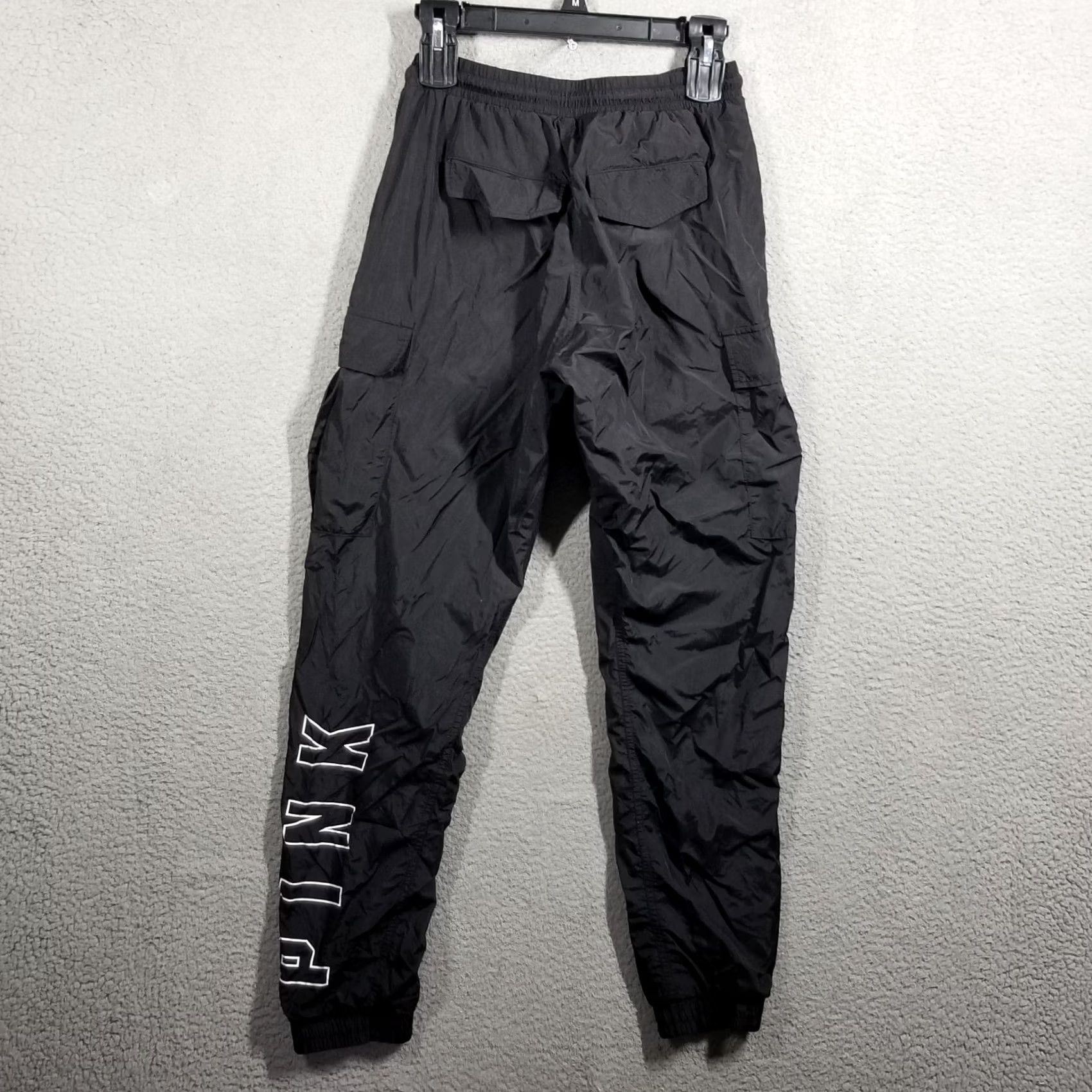 Victoria's Secret Victoria's Secret PINK Utility Cargo Pants Women XS Black Mid Rise Pants Size 26" / US 2 / IT 38 - 2 Thumbnail
