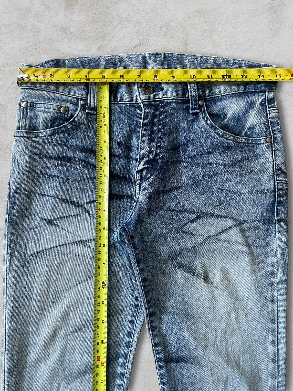 Tornado Mart Tornado Mart Sick FadeWash Black Whiskered Ripped Slim Jeans Size 30" / US 8 / IT 44 - 18 Thumbnail