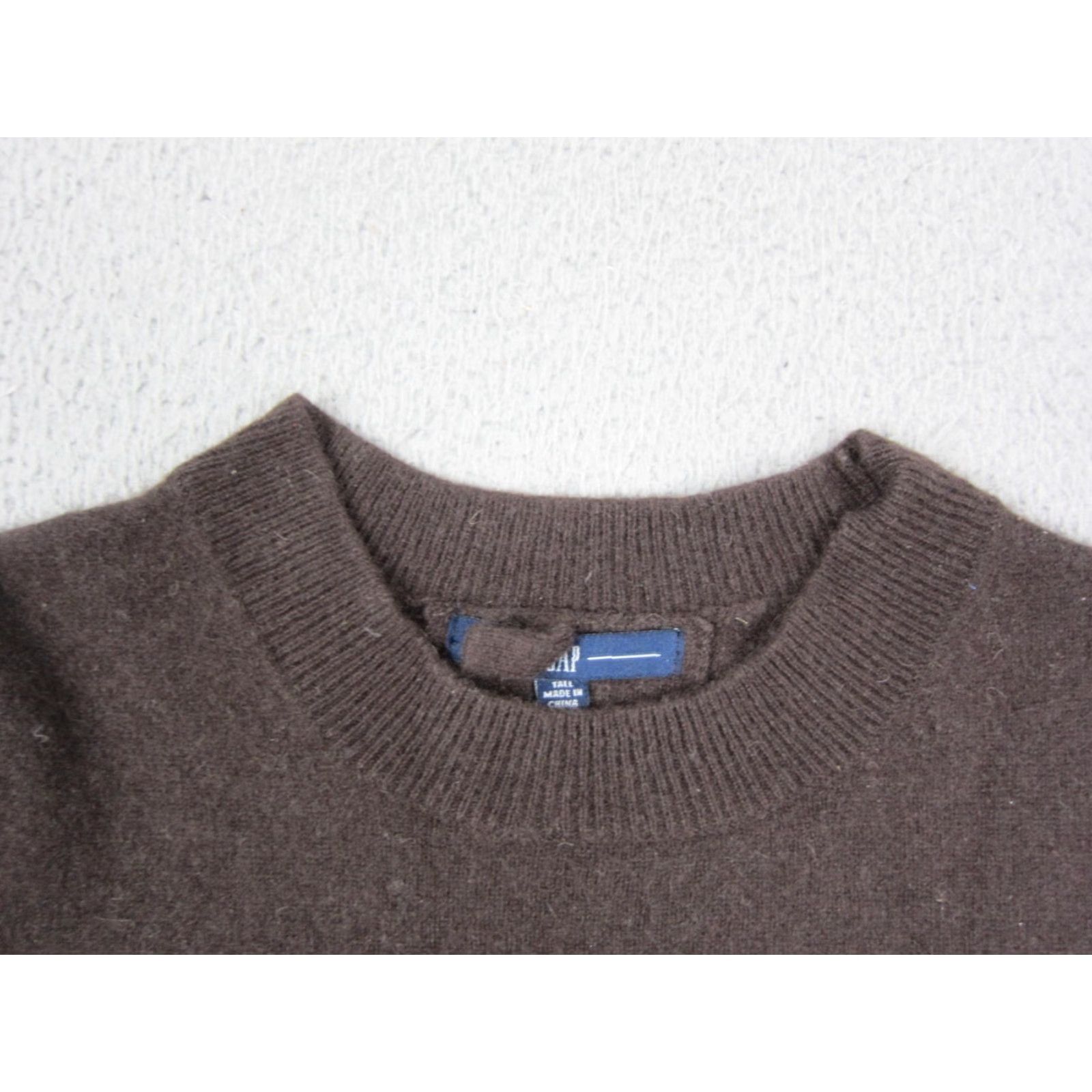 Gap GAP Sweater Women's Small Tall Brown 100% Cashmere Knit Crewneck Long Sleeve Pullover Casual Formal 80s 90s Preppy USA Women Size S / US 4 / IT 40 - 2 Thumbnail