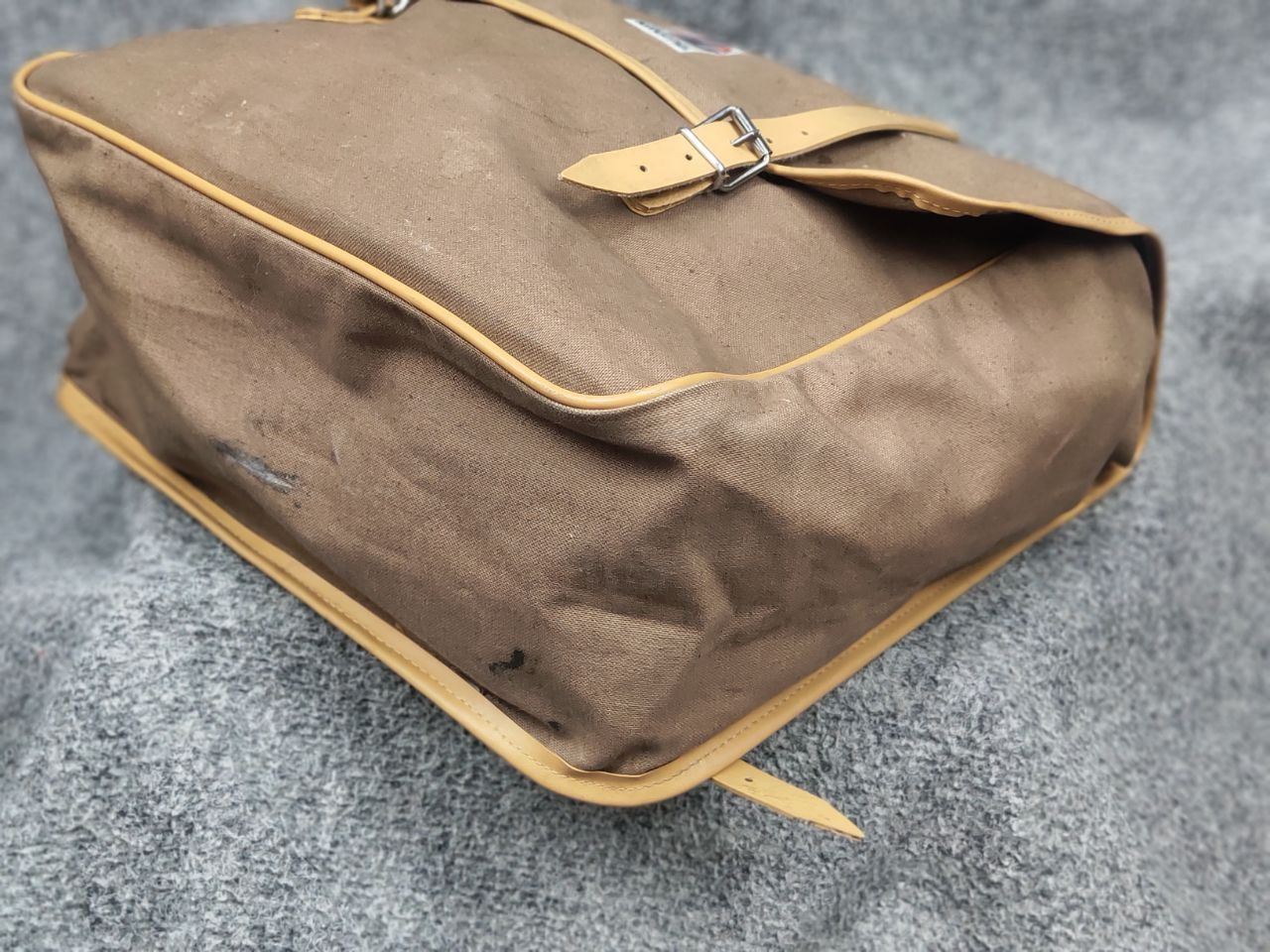 Vintage Vintage 60's Lafuma Two Bicycle Bags in Beige Canvas Bag Size ONE SIZE - 14 Thumbnail