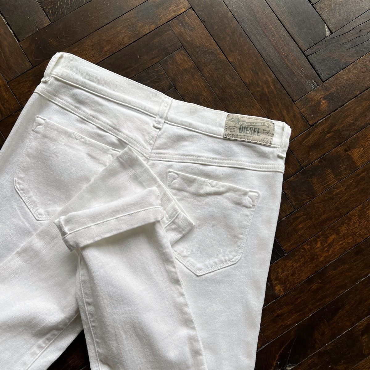 Designer × Diesel Diesel Livier Womens White Super Slim Jegging Jeans 066V1 Size 30" / US 8 / IT 44 - 5 Thumbnail