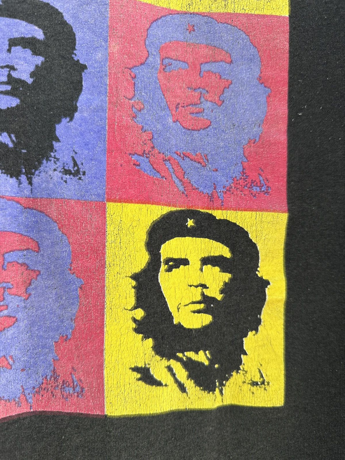 Band Tees Thrashed Vintage 90s Mosquitohead Che Guevara Andy Warhol T Size US S / EU 44-46 / 1 - 3 Thumbnail