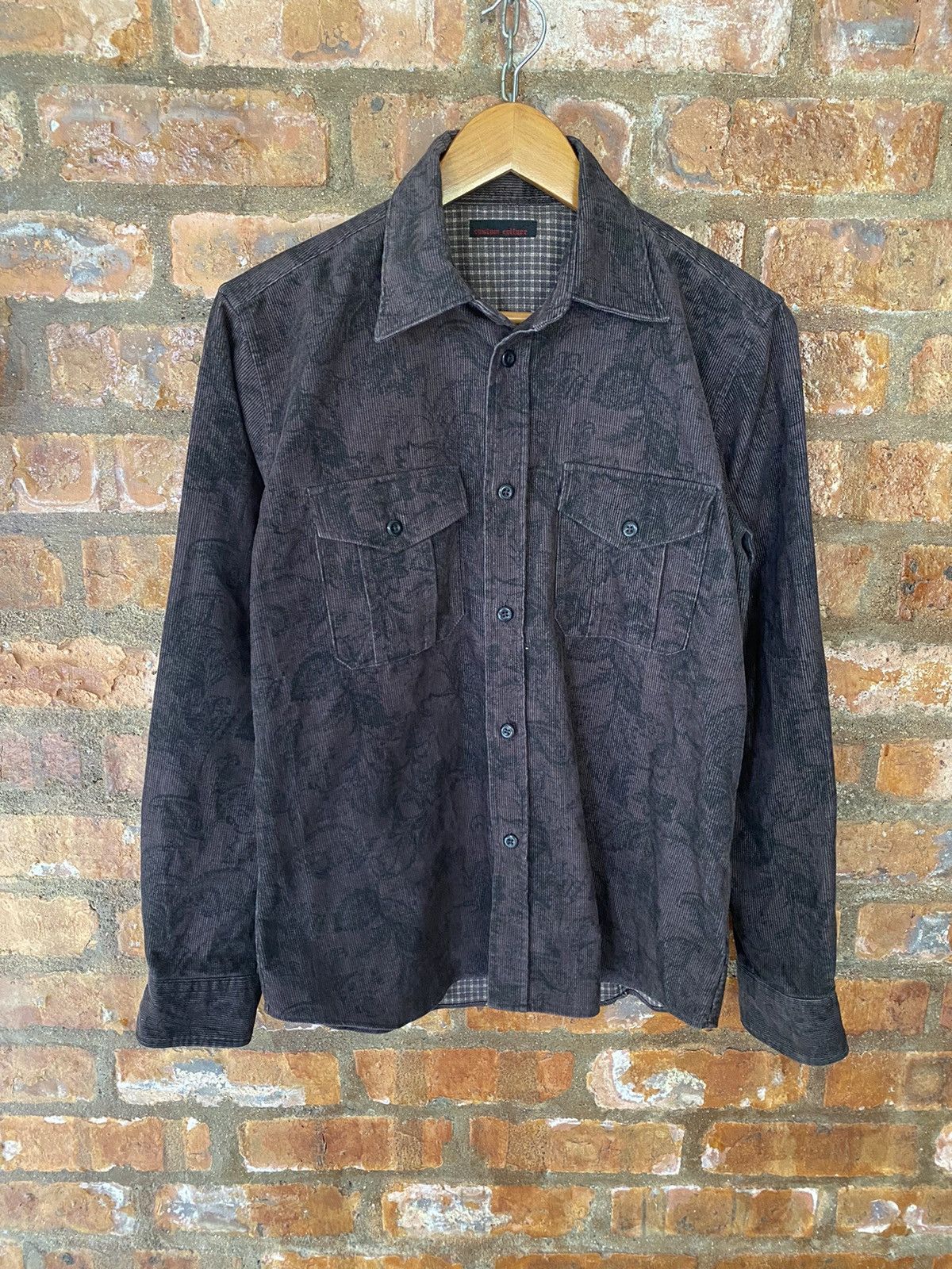 Obelisk 2000s Custom Culture Japan paisley floral corduroy shirt Size US M / EU 48-50 / 2 - 2 Thumbnail