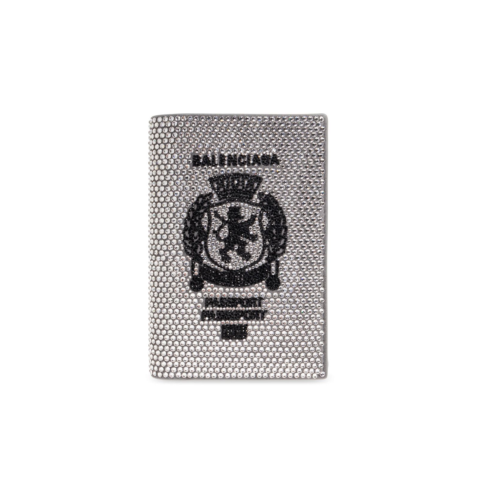 BALENCIAGA Silver Passport Holder New & Authentic